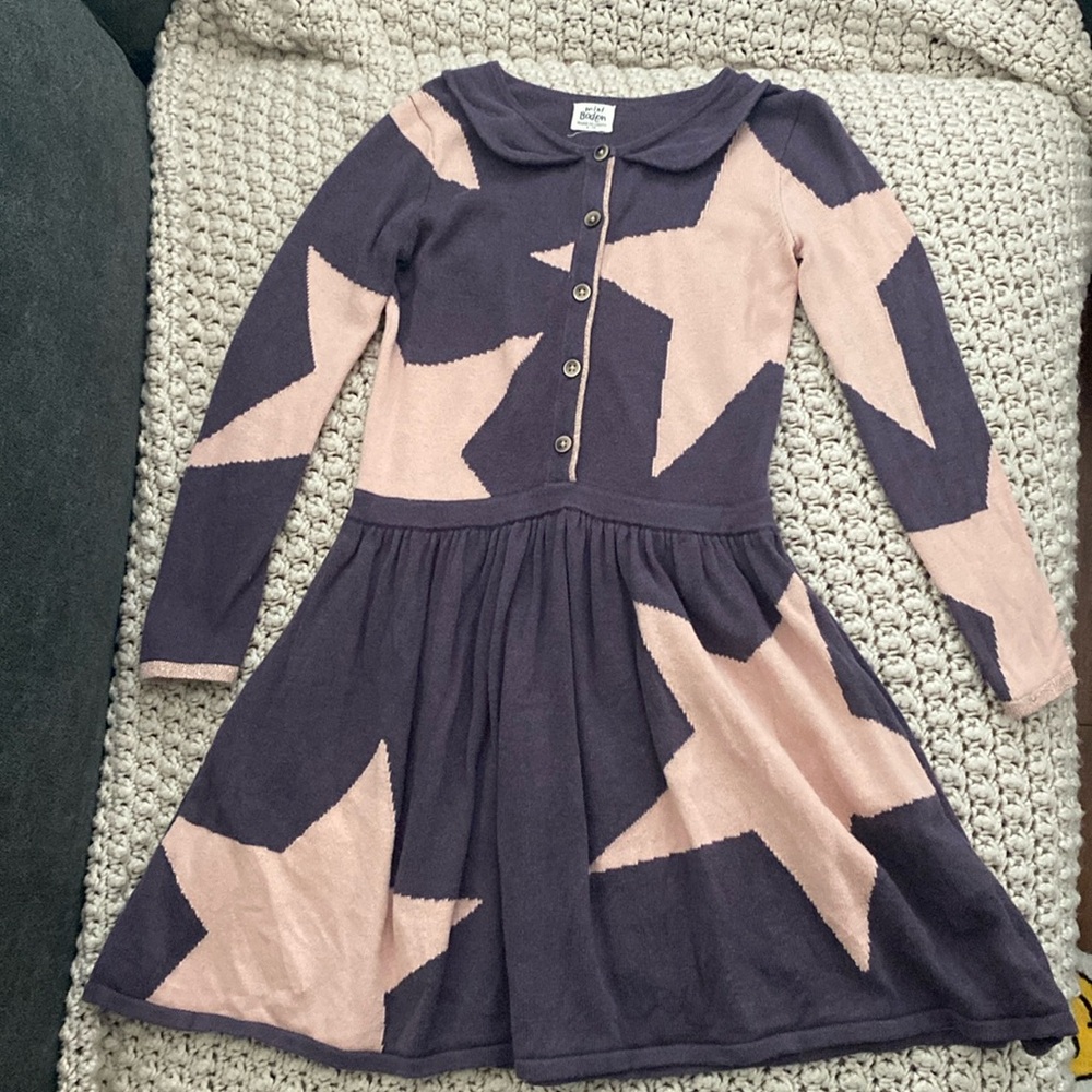 Mini Boden knit star dress